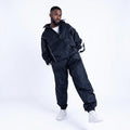 A Man worn Full-Zipper Nylon Warm-Up Set